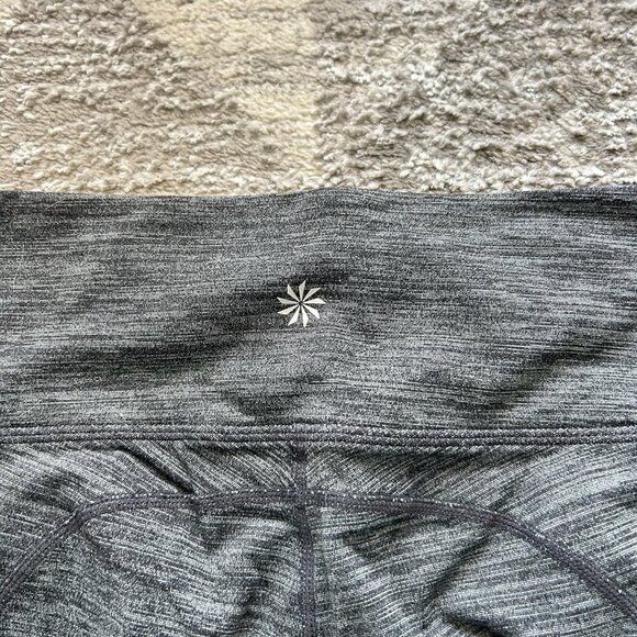 Athleta Womens Leggings Small S Heathered Gray Pockets Workout Training Yoga Gym - Picture 7 of 7